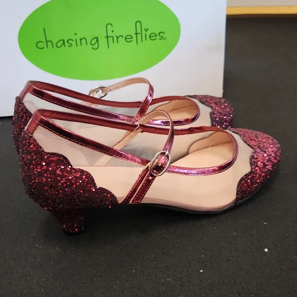 Red sparkly dress shoes